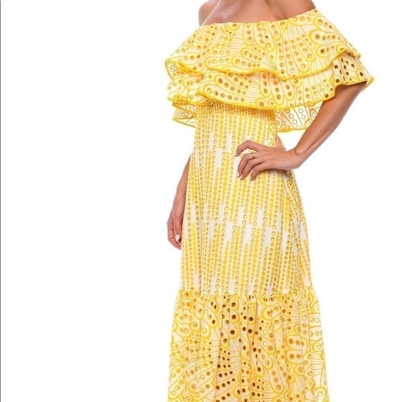Charo Ruiz Isabella Maxi Dress Yellow - Picture 4 of 10